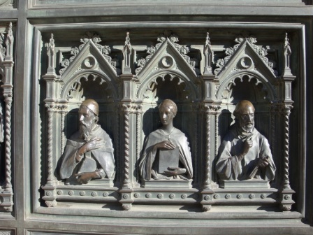 Up close of the Duomo's door